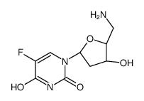 1-[(2R,4S,5R)-5-(aminomethyl)-4-hydroxyoxolan-2-yl]-5-fluoropyrimidine-2,4-dione结构式