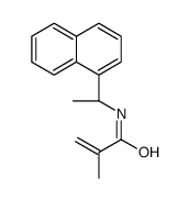 2-methyl-N-[(1S)-1-naphthalen-1-ylethyl]prop-2-enamide结构式