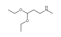 3,3-diethoxy-N-methylpropan-1-amine结构式