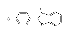 2-(4-chlorophenyl)-3-methyl-2H-1,3-benzothiazole结构式