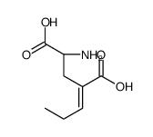 (2S)-2-amino-4-propylidenepentanedioic acid结构式