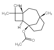 [1R-(1α,2α,5β,8β)]-4,4,8-三甲基三环[6.3.1.02,5]十二烷-1-醇乙酸酯结构式