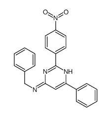 N-benzyl-2-(4-nitrophenyl)-6-phenylpyrimidin-4-amine Structure