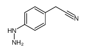 (4-Hydrazinophenyl)acetonitrile Structure