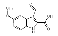 3-Formyl-5-methoxy-1H-indole-2-carboxylic acid Structure