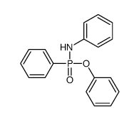 N,P-Diphenylphosphonamidic acid phenyl ester structure