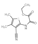 ethyl (3-cyano-4,5-dimethyl-thiophen-2-yl)carbamoylformate structure