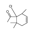 1-[(1R,2S)-1-chloro-2,6,6-trimethylcyclohex-3-en-1-yl]ethanone Structure