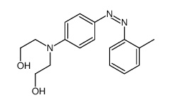 2-[N-(2-hydroxyethyl)-4-[(2-methylphenyl)diazenyl]anilino]ethanol结构式