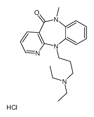 11-[3-(diethylamino)propyl]-6-methylpyrido[3,2-c][1,5]benzodiazepin-5-one,hydrochloride Structure