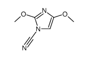 1H-Imidazole-1-carbonitrile,2,4-dimethoxy-(9CI) Structure