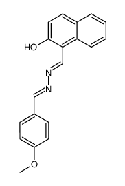 2-Hydroxynaphthalin-1-carbaldehyd-p-methoxybenzyliden-hydrazon结构式