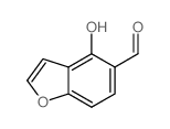 5-Benzofurancarboxaldehyde,4-hydroxy- Structure