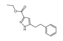 ETHYL 5-PHENETHYL-1H-PYRAZOLE-3-CARBOXYLATE structure