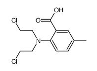 6-[Bis(2-chloroethyl)amino]-m-toluic acid结构式