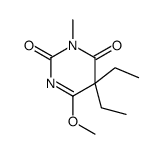 5,5-diethyl-6-methoxy-3-methylpyrimidine-2,4-dione结构式