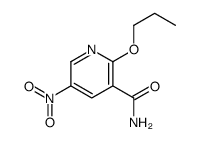 5-nitro-2-propoxypyridine-3-carboxamide Structure