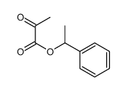 1-phenylethyl 2-oxopropanoate结构式