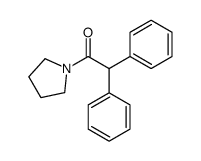 2,2-diphenyl-1-pyrrolidin-1-ylethanone结构式