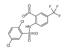 2,5-dichloro-N-[2-nitro-4-(trifluoromethyl)phenyl]benzenesulfonamide Structure