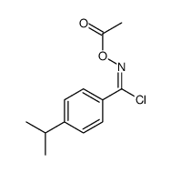 [[chloro-(4-propan-2-ylphenyl)methylidene]amino] acetate结构式