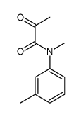 N-methyl-N-(3-methylphenyl)-2-oxopropanamide Structure