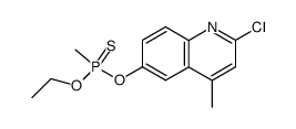 Methyl-phosphonothioic acid O-(2-chloro-4-methyl-quinolin-6-yl) ester O-ethyl ester Structure