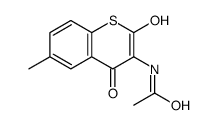 N-(2-hydroxy-6-methyl-4-oxothiochromen-3-yl)acetamide结构式