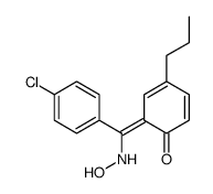6-[(4-chlorophenyl)-(hydroxyamino)methylidene]-4-propylcyclohexa-2,4-dien-1-one Structure
