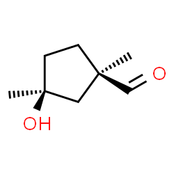 Cyclopentanecarboxaldehyde, 3-hydroxy-1,3-dimethyl-, (1R,3S)-rel- (9CI) Structure