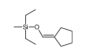 cyclopentylidenemethoxy-diethyl-methylsilane结构式