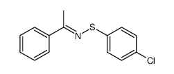 N-(4-chlorophenyl)sulfanyl-1-phenylethanimine结构式