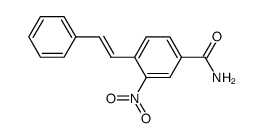 2-nitro-trans-stilbene-carboxylic acid-(4)-amide结构式