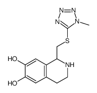 1-(1-methyl-1H-tetrazol-5-ylsulfanylmethyl)-1,2,3,4-tetrahydro-isoquinoline-6,7-diol Structure