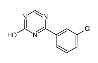 6-(3-chlorophenyl)-1H-1,3,5-triazin-2-one结构式