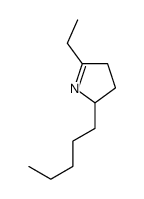 5-ethyl-2-pentyl-3,4-dihydro-2H-pyrrole Structure