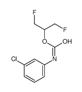 1,3-difluoropropan-2-yl N-(3-chlorophenyl)carbamate结构式