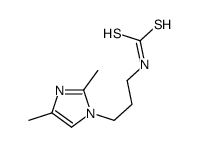 3-(2,4-dimethylimidazol-1-yl)propylcarbamodithioic acid Structure