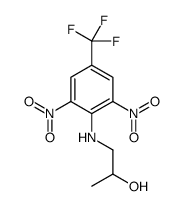 1-[2,6-dinitro-4-(trifluoromethyl)anilino]propan-2-ol结构式
