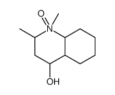 1,2-dimethyl-1-oxido-3,4,4a,5,6,7,8,8a-octahydro-2H-quinolin-1-ium-4-ol结构式