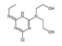 2-[[4-chloro-6-(ethylamino)-1,3,5-triazin-2-yl]-(2-hydroxyethyl)amino]ethanol Structure