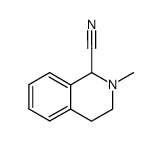 2-methyl-1,2,3,4-tetrahydroisoquinoline-1-carbonitrile结构式