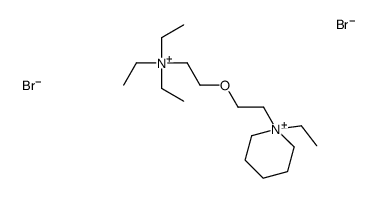 triethyl-[2-[2-(1-ethylpiperidin-1-ium-1-yl)ethoxy]ethyl]azanium,dibromide Structure