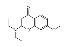 2-(diethylamino)-7-methoxychromen-4-one Structure