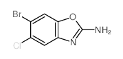 2-Benzoxazolamine,6-bromo-5-chloro-结构式