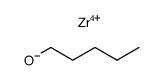 pentan-1-ol, zirconium tetrapentylate结构式