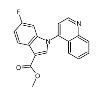 methyl 6-fluoro-1-quinolin-4-ylindole-3-carboxylate Structure