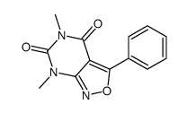 5,7-dimethyl-3-phenyl-[1,2]oxazolo[3,4-d]pyrimidine-4,6-dione结构式