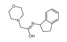 N-(Indan-1-yl)-2-morpholinoacetamide结构式
