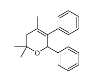 4,6,6-trimethyl-2,3-diphenyl-2,5-dihydropyran Structure